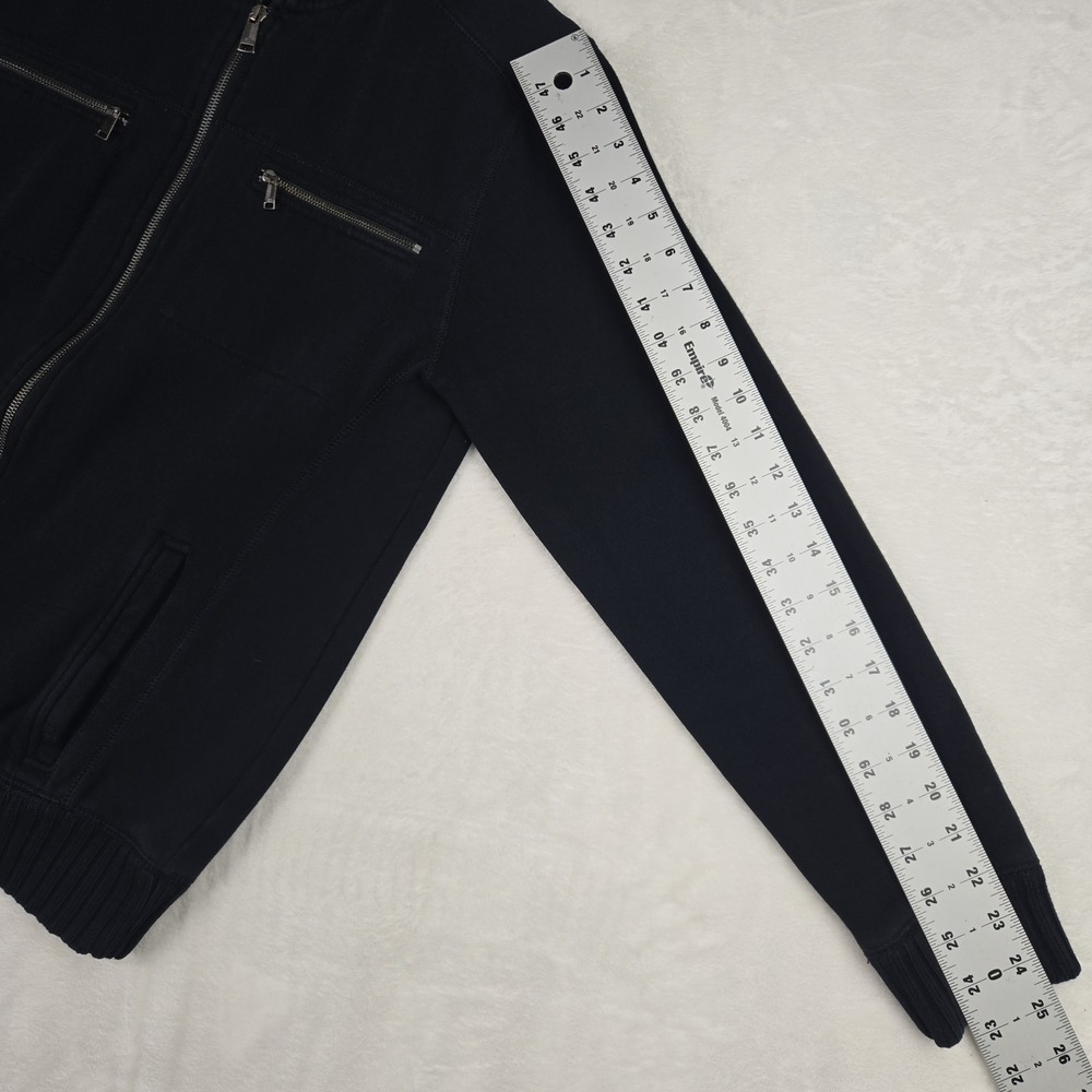 Calvin‎ Klein Knit Jacket Mens Medium Black Pockets - Picture 6 of 10
